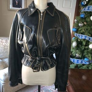 Women’s Leather Biker Jacket
